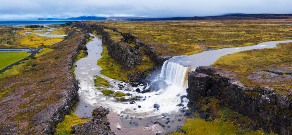 Þingvellir Nemzeti Park az Arany Körút mentén Izlandon