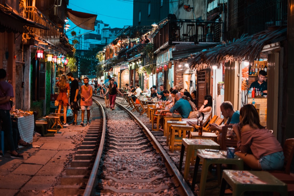 Hanoi óvárosának utcái különlegesek