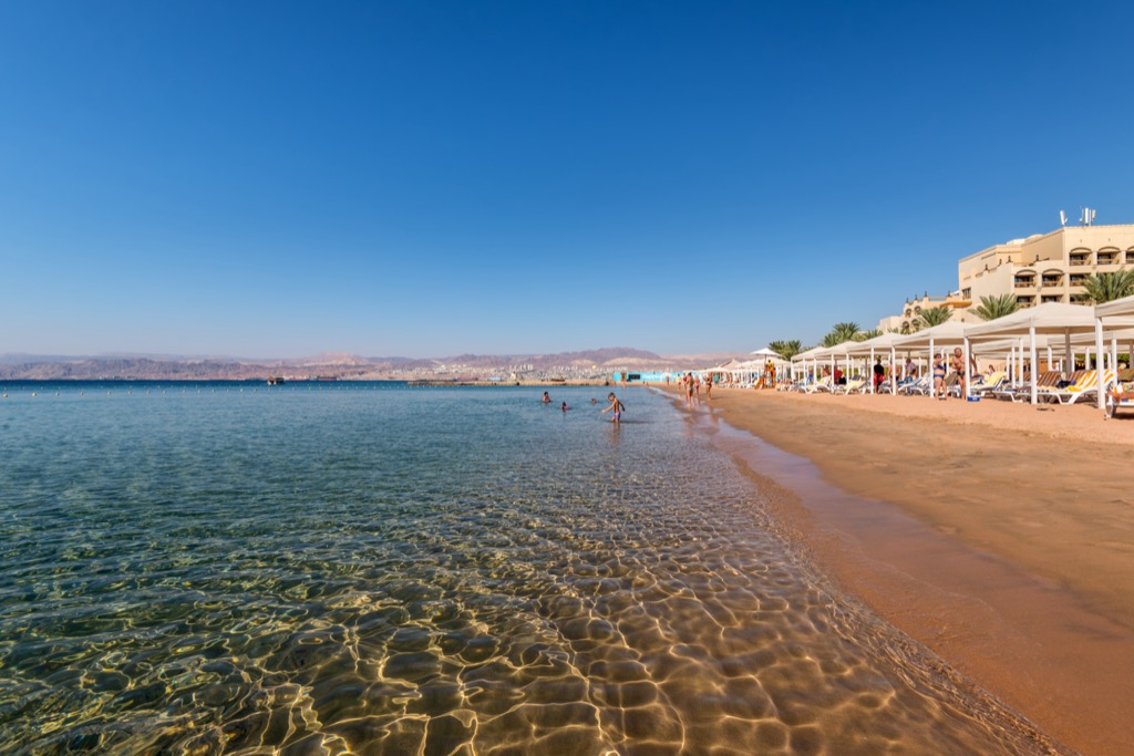 Al-Yamania strand Akaba híres fürdőhelye