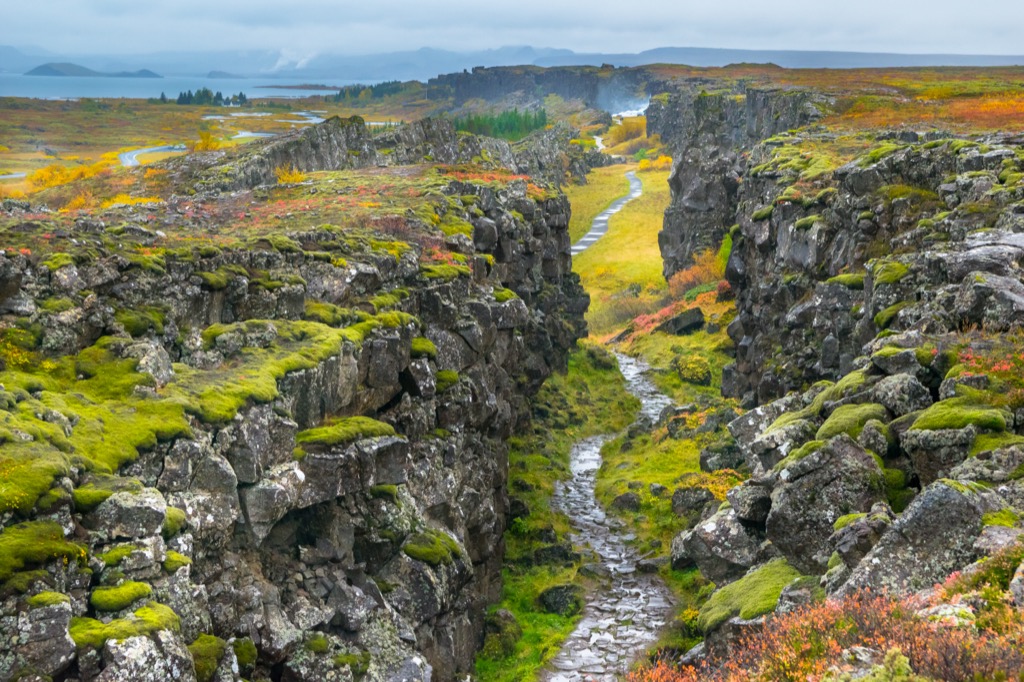 Þingvellir Nemzeti Park az Arany Körút mentén Izlandon