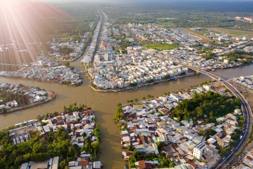 Phung Hiep piac a kereszteződésben - Mekong-delta