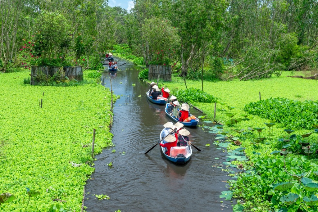 A Mekong-delta könnyen elérhető Saigonból