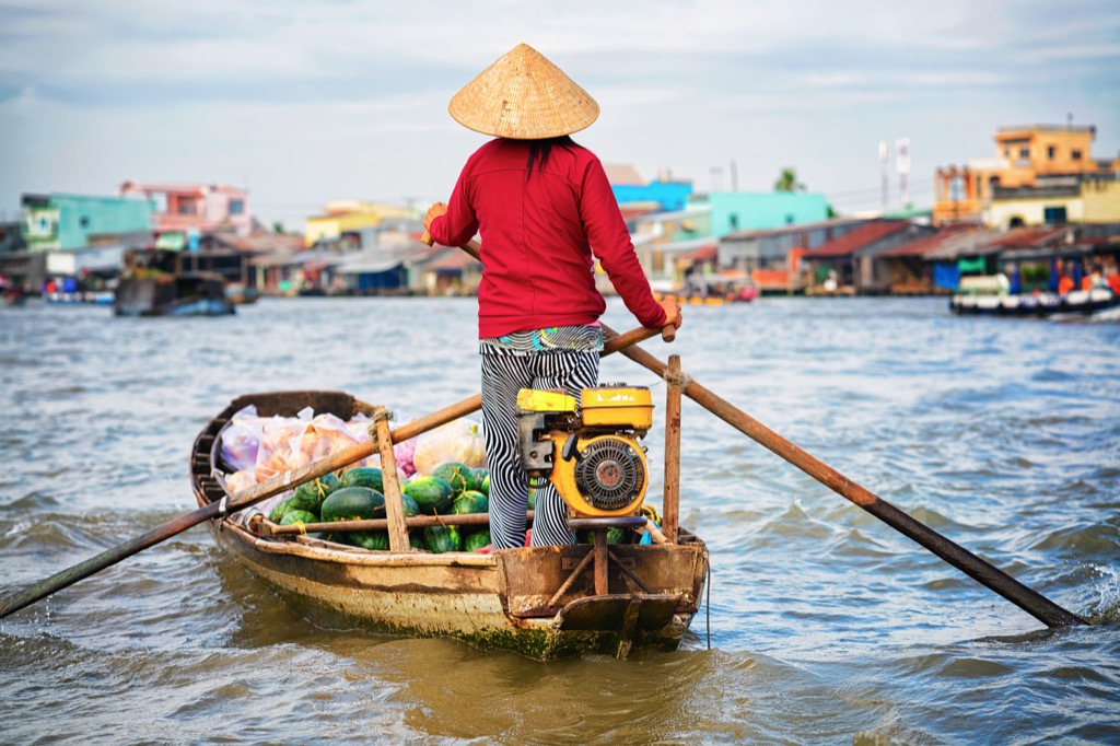 Mekong-delta nyüzsgő helyszín