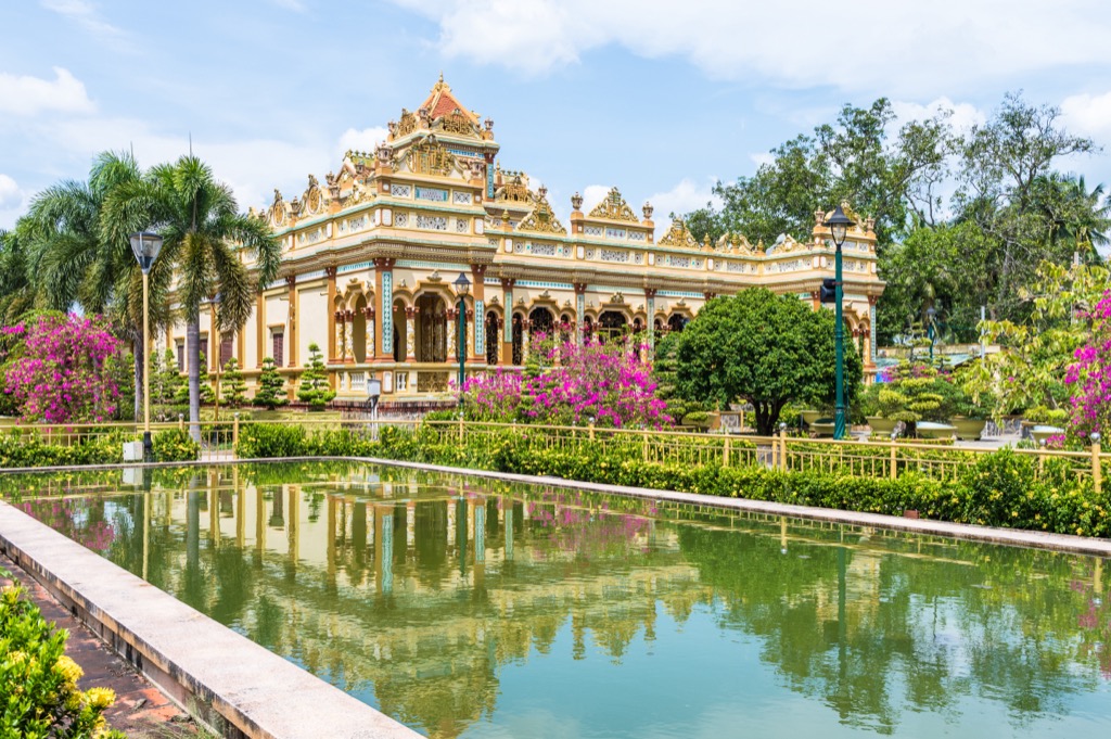 Vinh Trang pagoda a Mekong-deltában