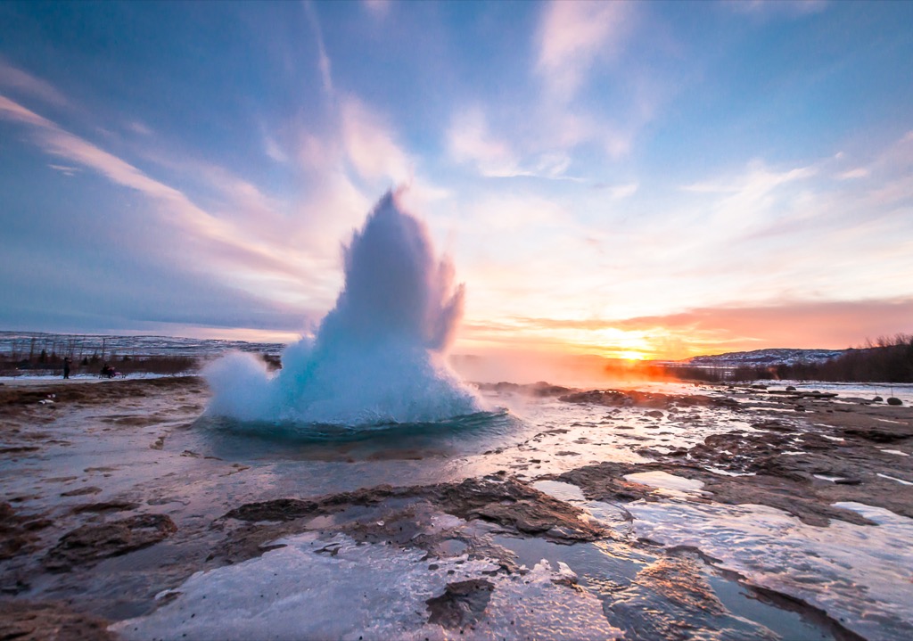 Strokkur gejzír az Arany Körúton