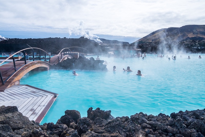 Blue Lagoon Kék Lagúna Izland termálfürdő