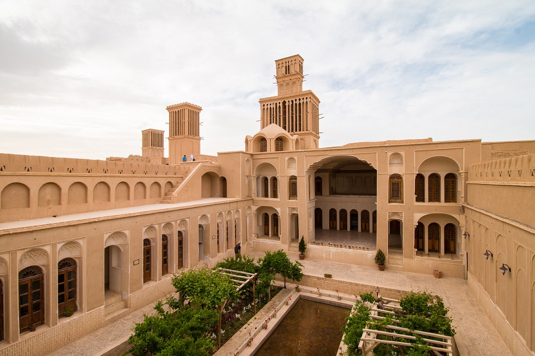 Iráni perzsa széltornyok Yazd