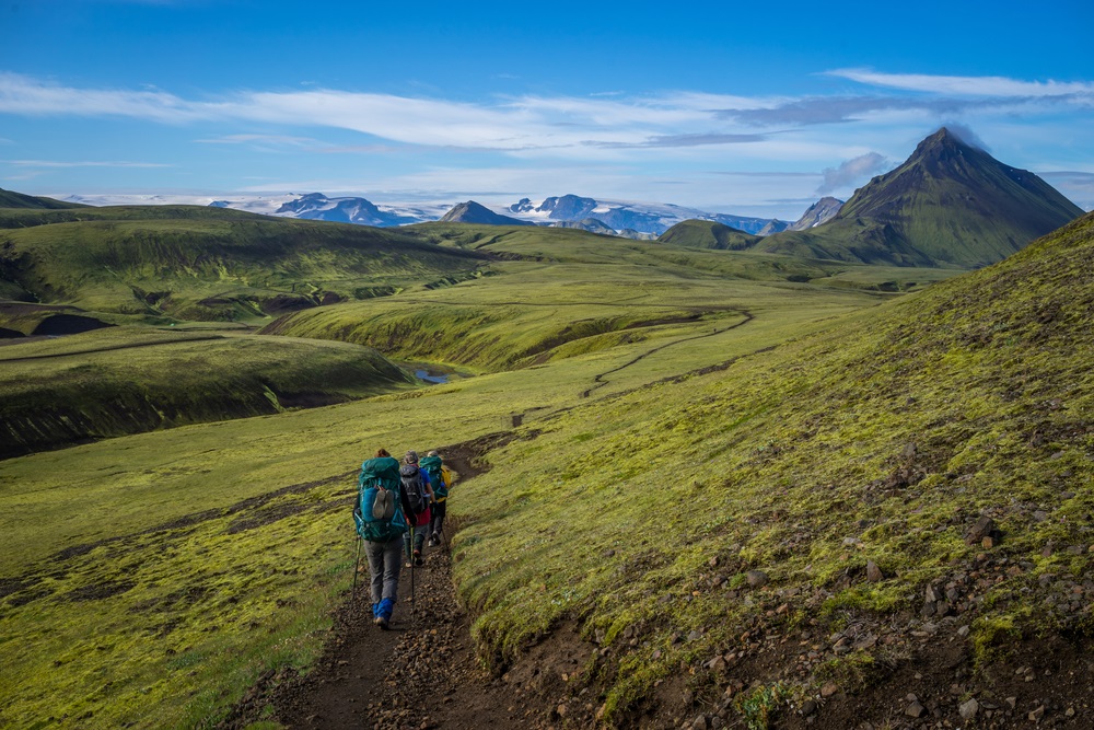 Laugavegur trekking izland 