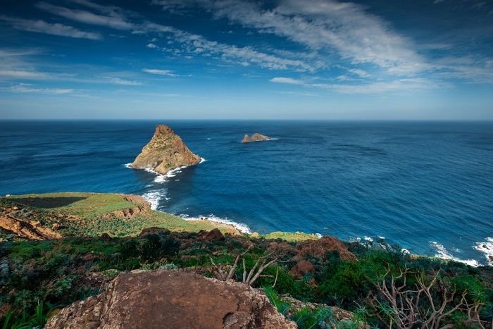 Playa las Brenas roques de anaga tenerife strand