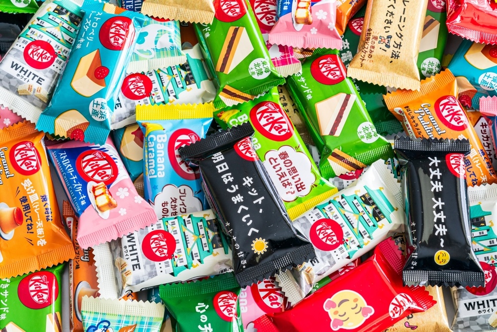 Sokféle Kit Kat Japánban.