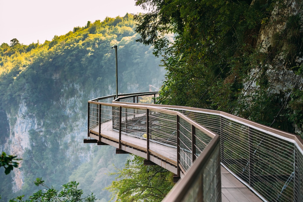 Az Okatse-kanyon és a skywalk