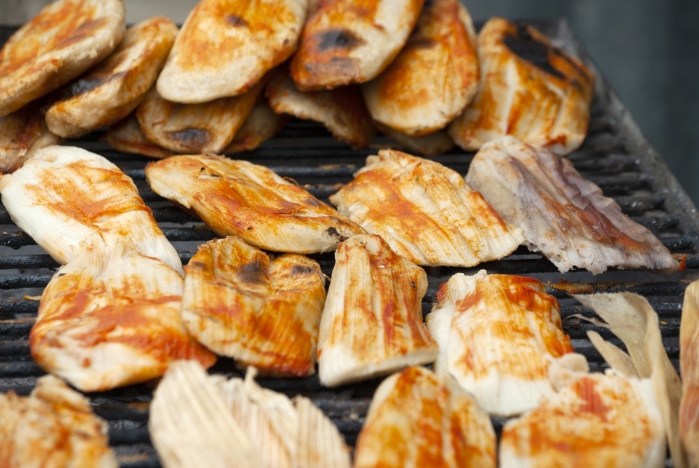 Tamales készül Guatemalában